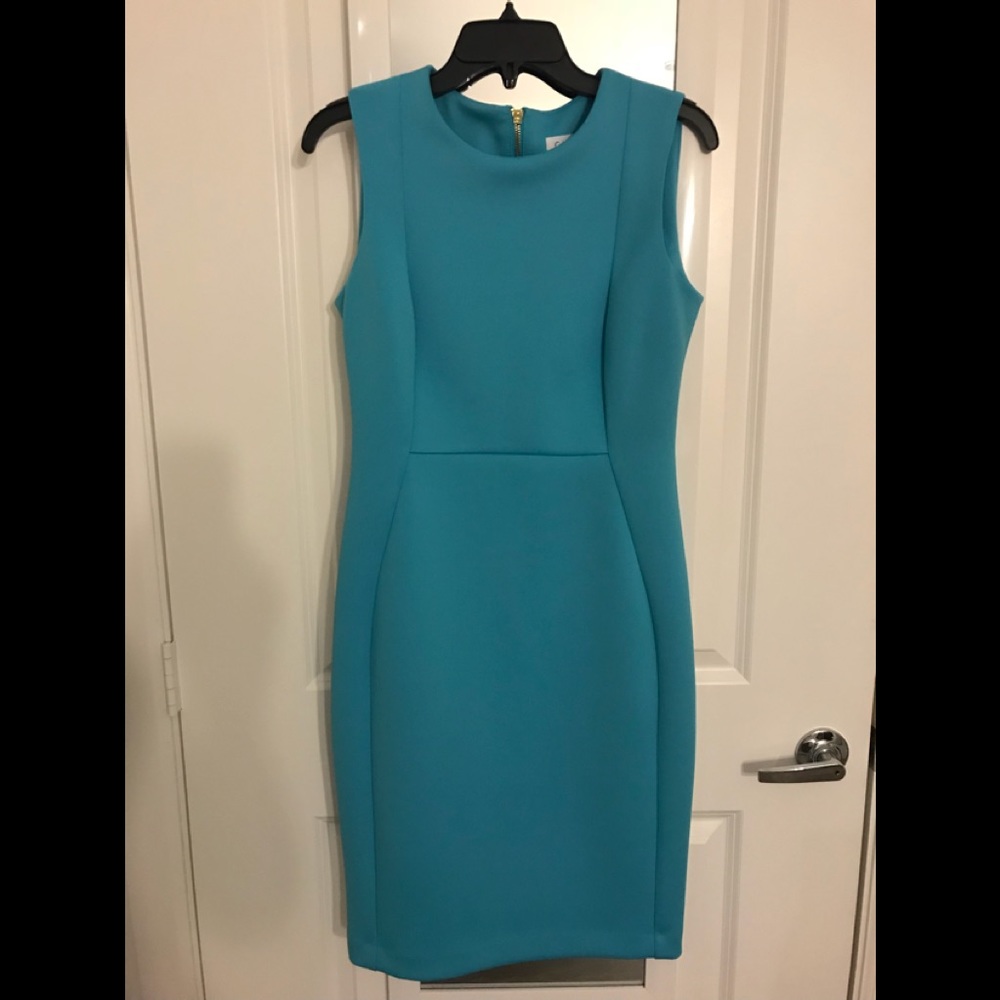 turquoise blue Calvin Klein dress size 8